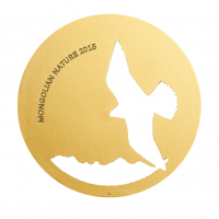 500 Togrog silver coin - "Falco cherrug" - Mongolian Nature series - Mongolia 2015