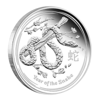1$ Silbermünze - Lunar II Schlange -"Year of The Snake 2013"- High Relief