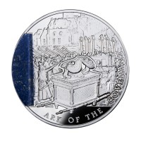 Серебряная монета номиналом 2 доллара - "Ковчег Завета" из серии "Тайны истории" - остров Ниуэ 2013 г.